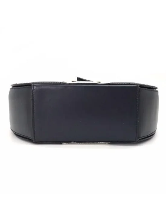 Celine Leather Ribbon Hand Bag Navy Gold - Picture 3 of 10